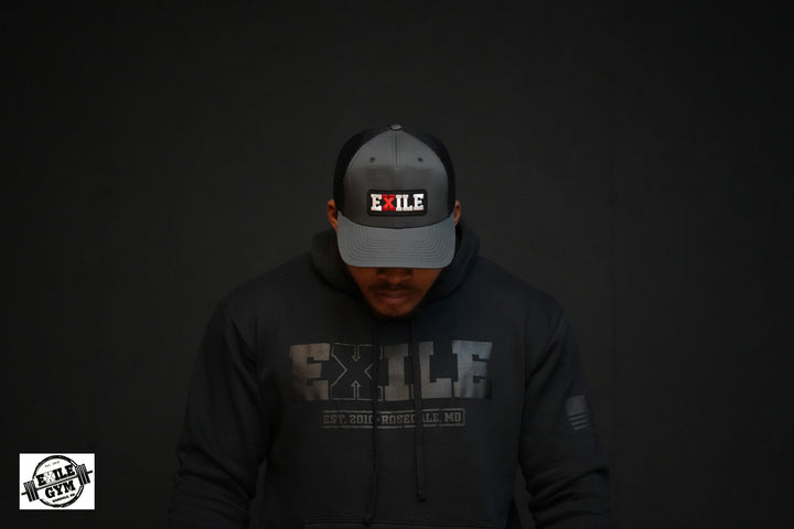 Exile Trucker Style SnapBack - Dark Grey / Black