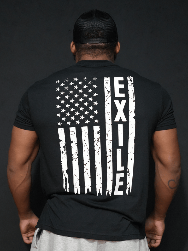 American Flag shirt - Black