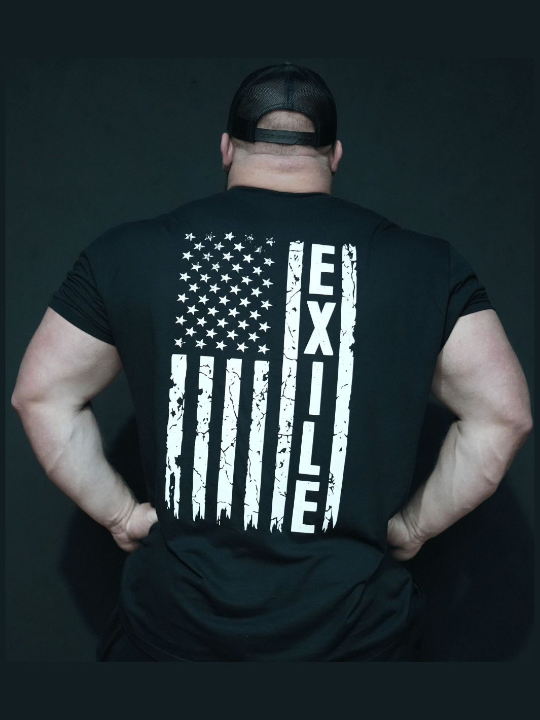 American Flag shirt - Black