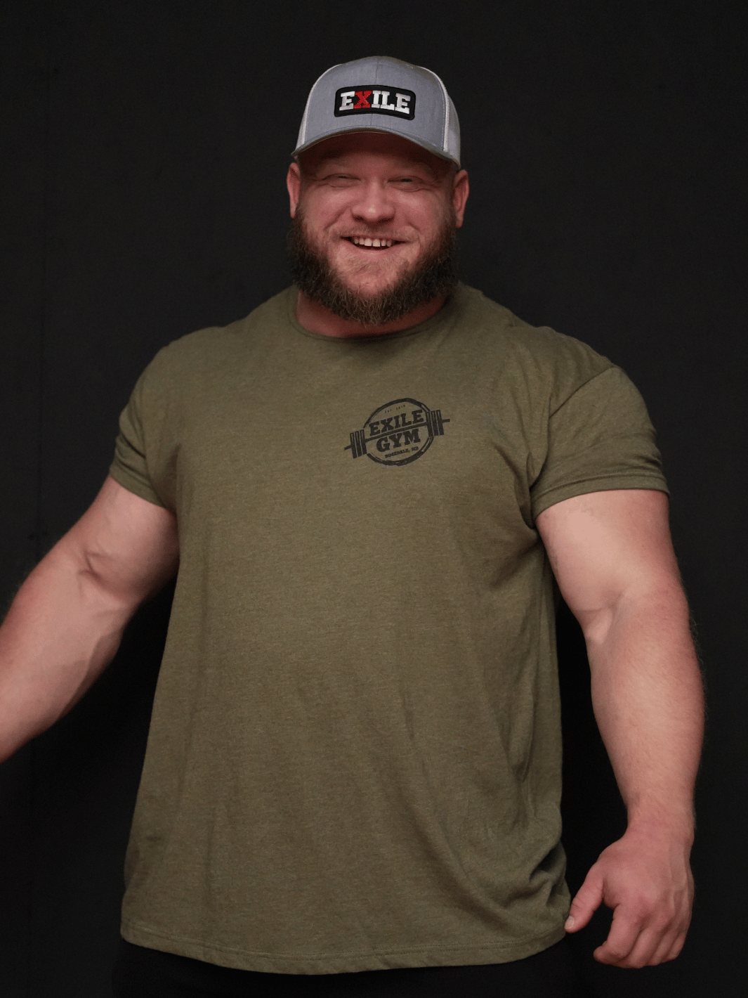 American Flag shirt - Military Green